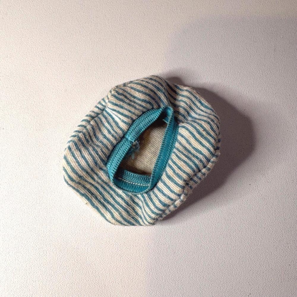 Vtg Jem and the Holograms Jerrica 12 inch Doll Blue Striped Beret Hat Accessory